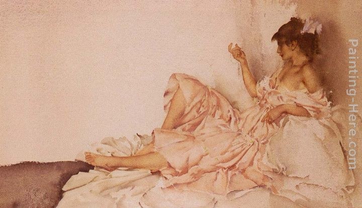 Sir William Russell Flint The Diamond Necklet